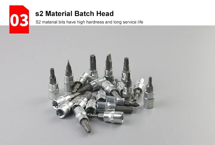 46/53 Piece/Set 1/4-Inch NEW Car Repair Tool Kit  Socket Set Car Repair Tool Ratchet Torque Wrench Combo Auto Repairing Tool Set