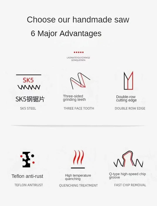 Folding Hand Saw Multifunctional Outdoor Logging Saw Woodworking Folding Portable Saw For Garden Pruner Gardening Tools Tree