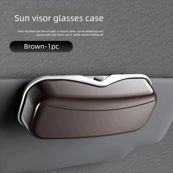 New Car Glasses Box Portable Car Glasses Frame Car Driving Glasses Frame Glasses Box Sunshade Glasses Auto Interior Accessories