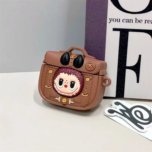 3D labubu Cute Cartoon Silicone Earphone Airpods Protective Case For AirPods 1 2 4 3 Pro 2