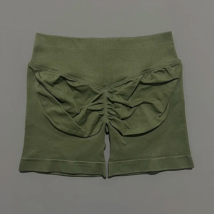 Women Fitness Workout Shorts Yoga High Waist Lift Butt Fitness Shorts Gym Running Sportswear Women Push Up Gym Leggings