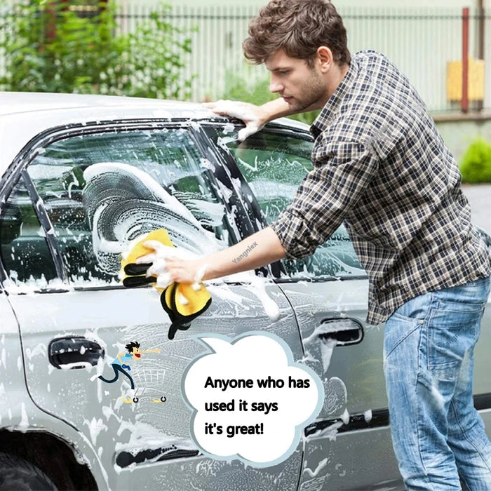 Microfiber Car Cleaning Towel Thicken Soft Drying Cloth Auto Body Washing Towels Double Layer Clean Rags Detailing