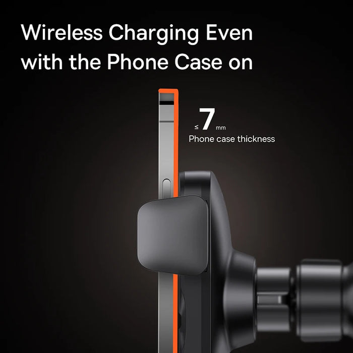 Baseus Car Phone Holder Infrared 15W QI Wireless Phone Charger for iPhone Xiaomi Samsung Car Mount Fast Charging Easy Control