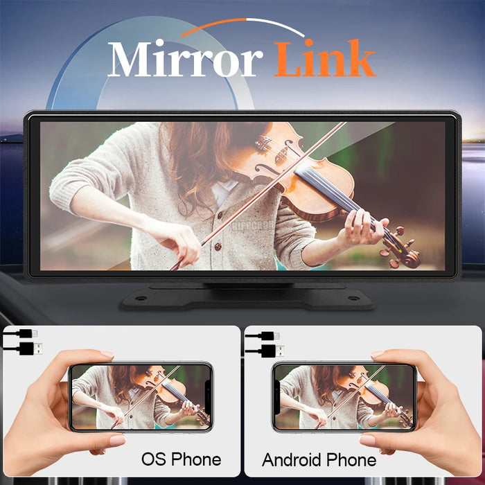 10.26 Car Mirror Radio Multimedia Video Player Universal Wireless Carplay Android