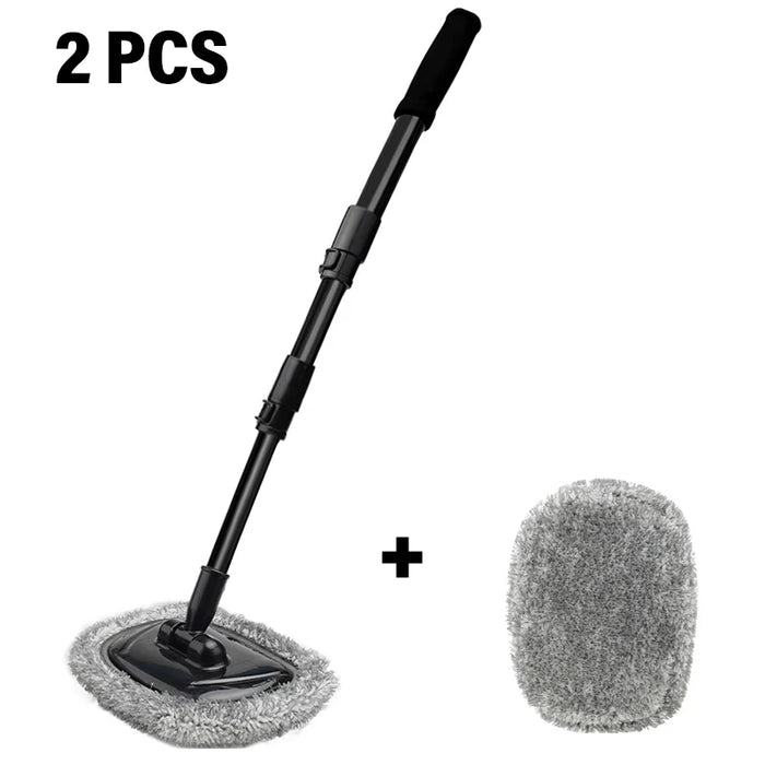New Car Wash Mop Cleaning Brush Telescoping Long Handle Cleaning Mop Retractable Bent Bar Car Wash Brush Car Cleaning Tools