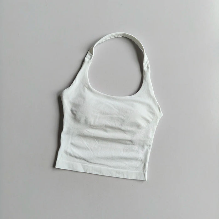 Halter Yoga Vest, Shockproof Running Sports, High-Strength Sports Underwear, Fitness, Pilates Suspender, Beautiful Back, Autumn