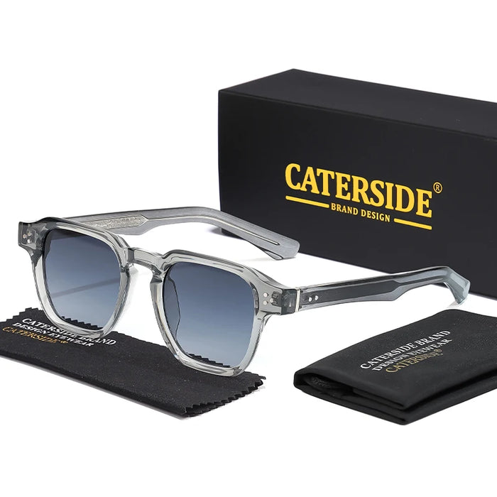 CATERSIDE Classic Square Sunglasses Men Core Insert Temple Luxury Brand Sun Glasses Women Travel Beach Party Festival Gifts