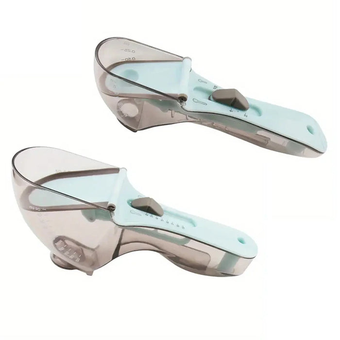 1Pc Adjustable Measuring Cup And Measuring Spoon Plastic Spoon Measuring Cup With Handle For Dry And Liquid Kitchen Tool