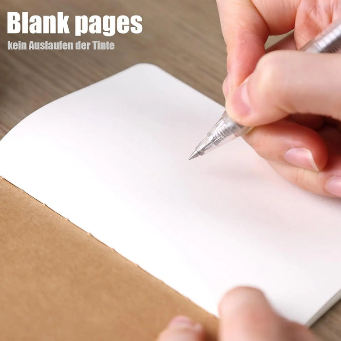 16/24PCS Kraft Notebooks,3.5x5in Pocket Notebooks Blank Paper Small Pocket Journal Notepads  for School Office Home Travel Gifts