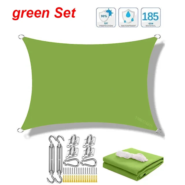 Awning waterproof sunshade sail outdoor terrace lawn beach garden carport backyard deck pavilion awning