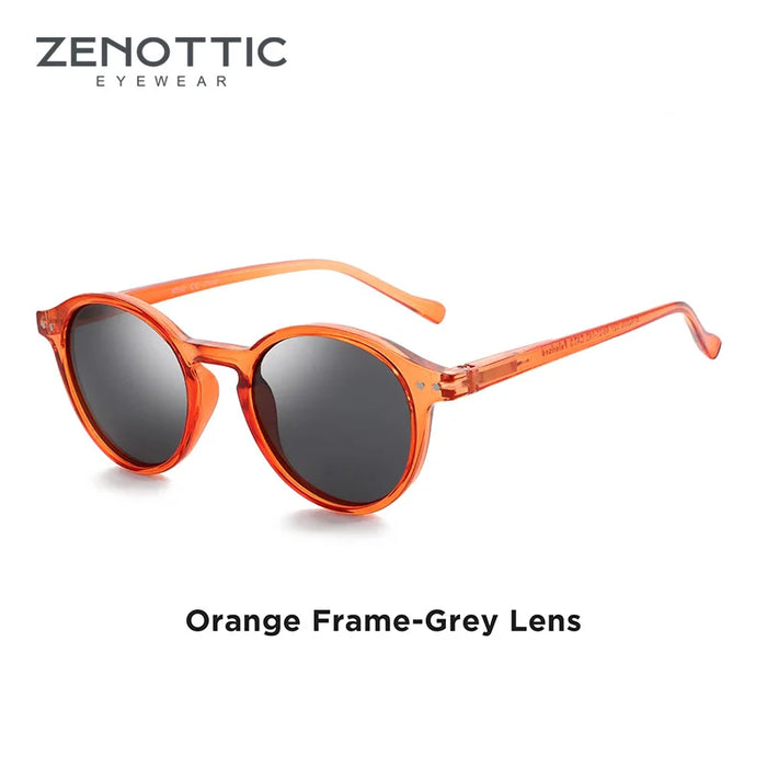 ZENOTTIC Retro Polarized Sunglasses 2023 2024 Men Women Vintage Small Round Frame Sun Glasses Polarized Lens UV400 Goggles Shade