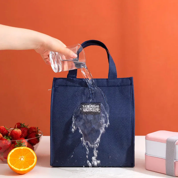 Thermal Insulated Portable Oxford Lunch Bags Picnic School Food Bento