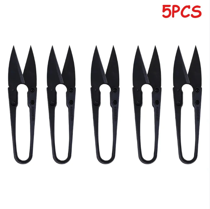 Carbon Steel Thread Snips U Shape Spring Sewing Scissors Tailoring Craft DIY Garment Manganese Steel Small Embroidery Cutter