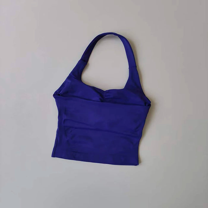 Halter Yoga Vest, Shockproof Running Sports, High-Strength Sports Underwear, Fitness, Pilates Suspender, Beautiful Back, Autumn