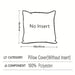 Cushion cover size diagram, 45 x 45 cm, no insert, 100% polyester