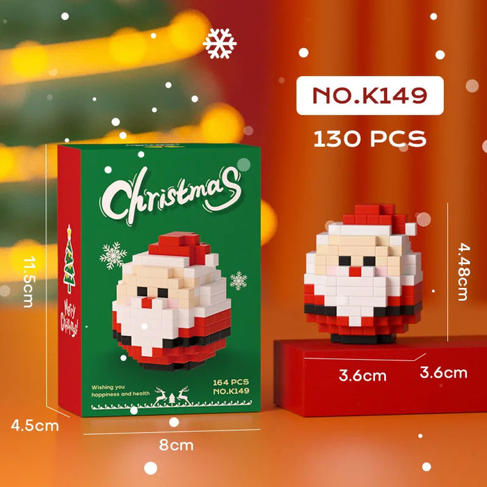 Santa ball micro block figure, 130 pieces, with box