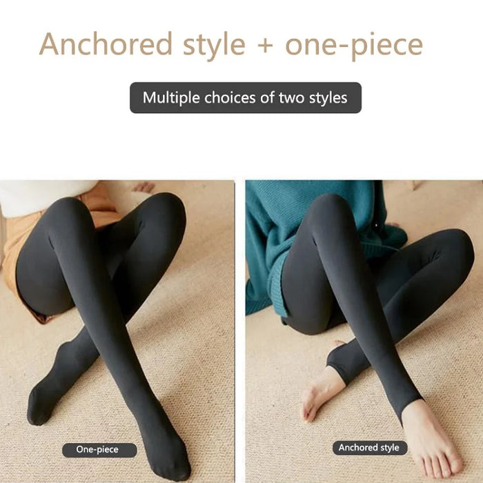 Fleece Lined Tights Women Thermal Pantyhose for Women Winter