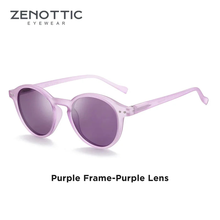 ZENOTTIC Retro Polarized Sunglasses 2023 2024 Men Women Vintage Small Round Frame Sun Glasses Polarized Lens UV400 Goggles Shade