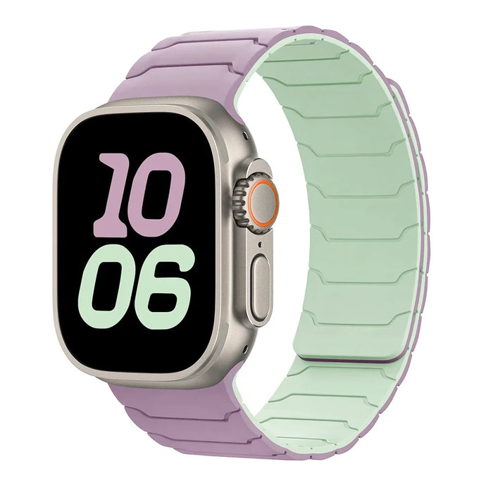Strap For Apple Watch ultra 2 Band 49mm 45mm 44mm 40mm 42mm 46mm 41mm 38mm Magnetic Silicone Bracelet IWatch Series 10 SE 9 8 7