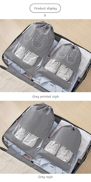1pc Durable Travel Shoe Storage Bag with Drawstring Closure, Anti-Yellowing, Moisture-Proof, Dust-Free Protection for Shoes