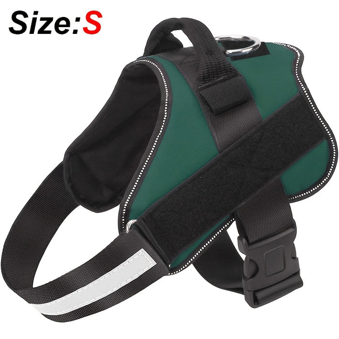 Reflective No-Pull Dog Harness with Breathable Design and Handle for Control and Comfort