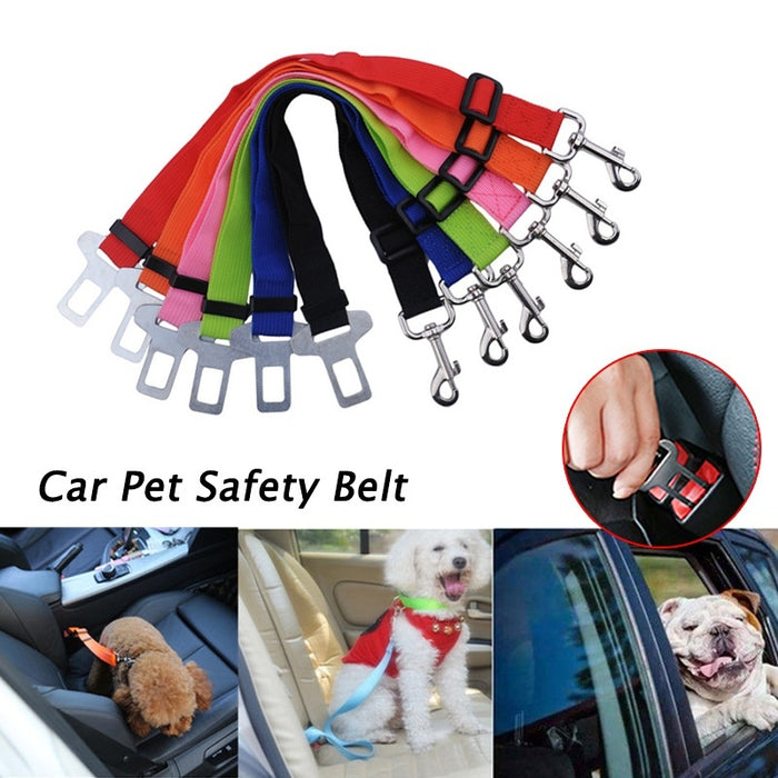 1pc Adjustable Car Seatbelt Harness for Pets, Dog & Cat Safety Seat Belt Lead