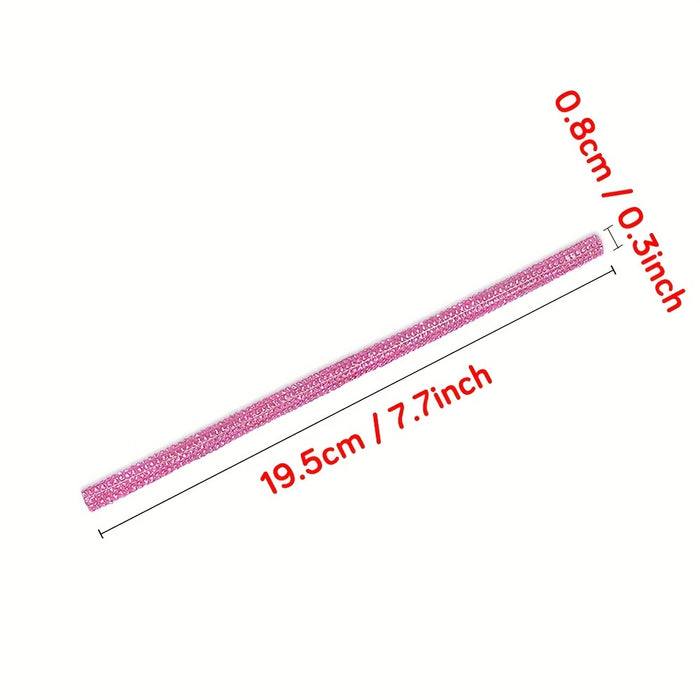 4pcs Rhinestone Car Air Vent Trim, 4 Pcs Bendable Air Conditioner Decoration for Women, Universal Interior Accessories