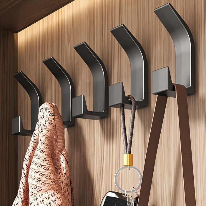 10PCS Heavy Duty Self-adhesive Wall Hooks Without Drilling, Art Deco, Strong Adhesive Door Back Hooks For Hanging Clothes, Hats, Handbags, Wall Hanging Household Gadgets, Home Organizers