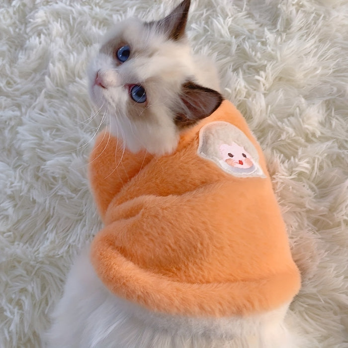 Adorable Autumn And Winter Cat Warm Thick Vest, To Prevent Shedding Christmas Gift