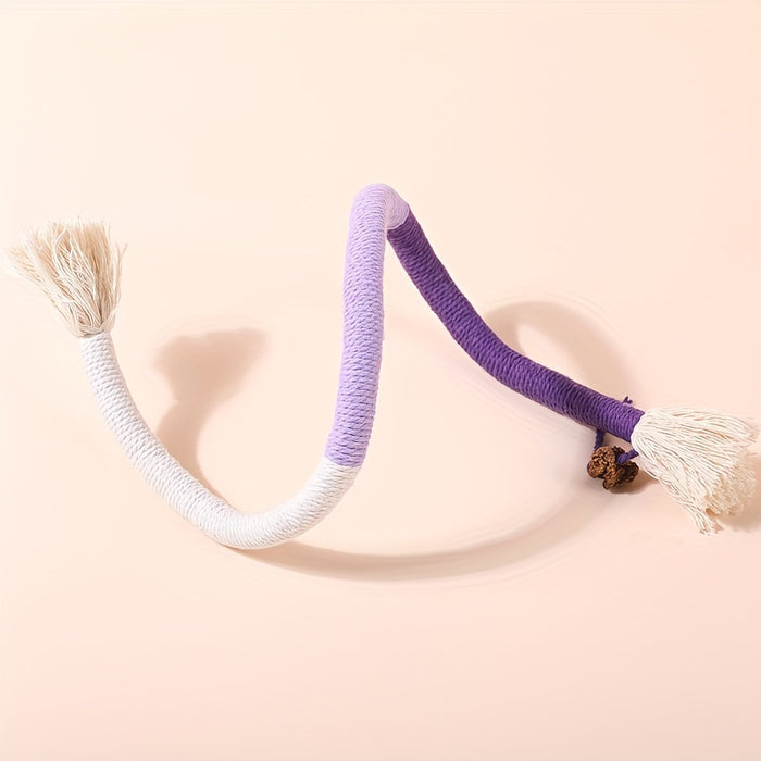 1pc Durable Cat Bite Rope Toy:  Interactive Cat Teeth Grinding Rope for Indoor Cats