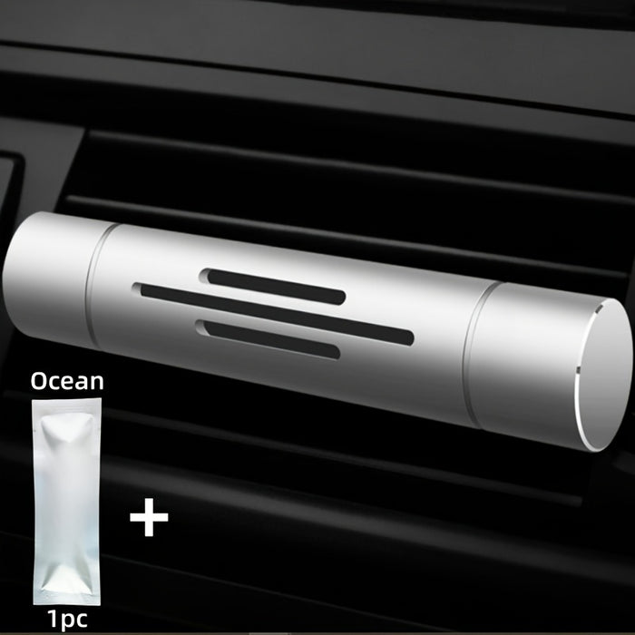 Car Air Freshener Vent Clip with Essential Oil Scents - Aromatherapy Diffuser for Refreshing Fragrance - 5 Scent Sticks and Holder