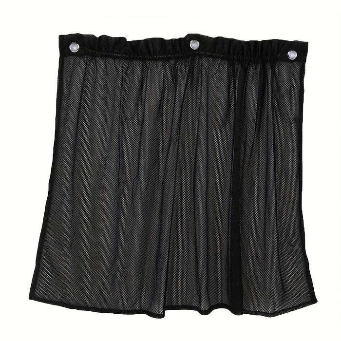 Summer Car Sunshade Curtain Car Side Barrier Suction Cup Curtain Sedan Truck Van Black Gauze Mesh Sunshade