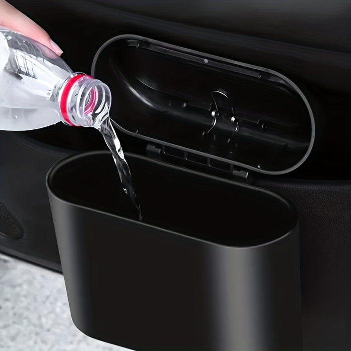1pc Car-mounted Trash Can, Car Mini Garbage Bin, Car Storage Box, Car Organizer, Car Essential Accessories Christmas Gift