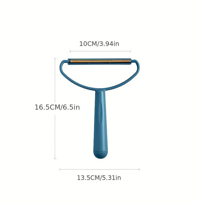 1pc Pet Hair Remover Tool for Dogs - Durable Plastic Lint Roller with Teal Handle, Coat Shaver & Fur Ball Trimmer for Home Use, Pet Grooming Tool|Functional Pet Accessory|Comfortable Grip