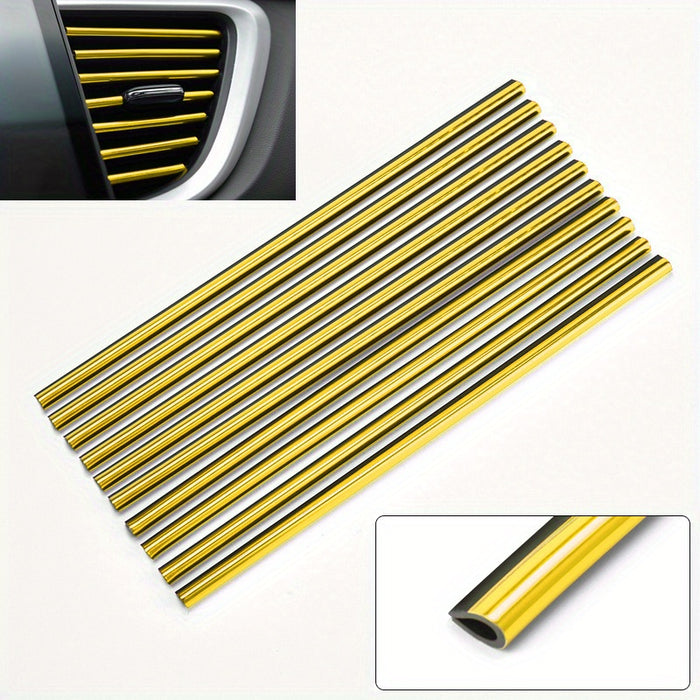 10pcs 10 Pcs Car Air Conditioner Outlet Decorative U-Shape Moulding Trim for Car Styling Door Edge Corner Protector