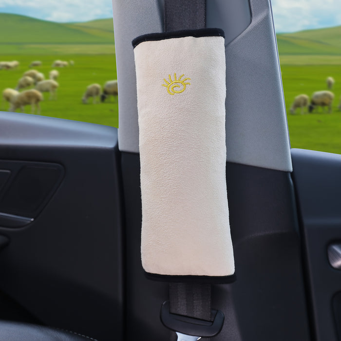 1pc Car Safety Shoulder Guard, Seat Belt Adjustment Retainer, Anti-Strangle Neck Seat Belt, Safety Seat Belt Pillow, Car Belt Plush Breathable Cushion Vehicle Shoulder Protection