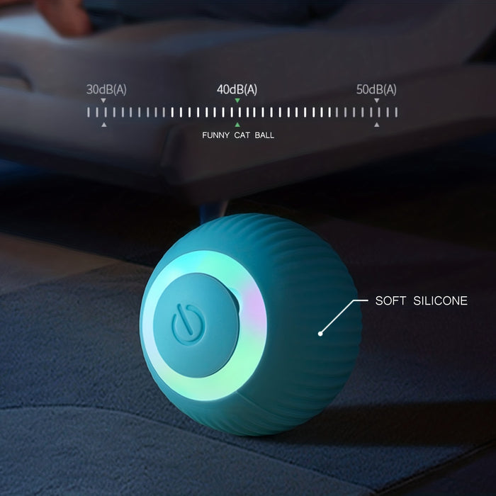 Interactive Electric Rolling Ball Cat Toy: Self-Moving & Smart Play for Kittens & Cats