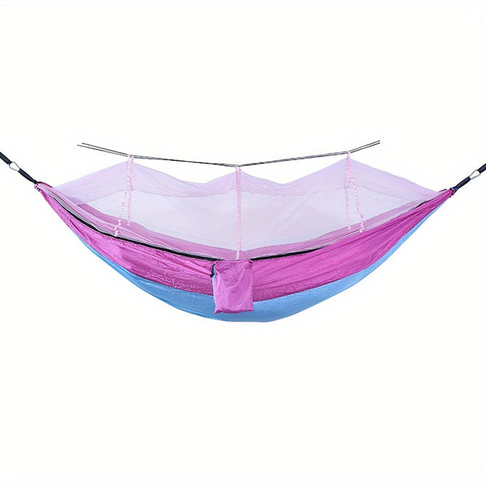 Anti-Rollover Double Hammock with Mosquito Net for Outdoor Camping and Home Use Christmas Gift
