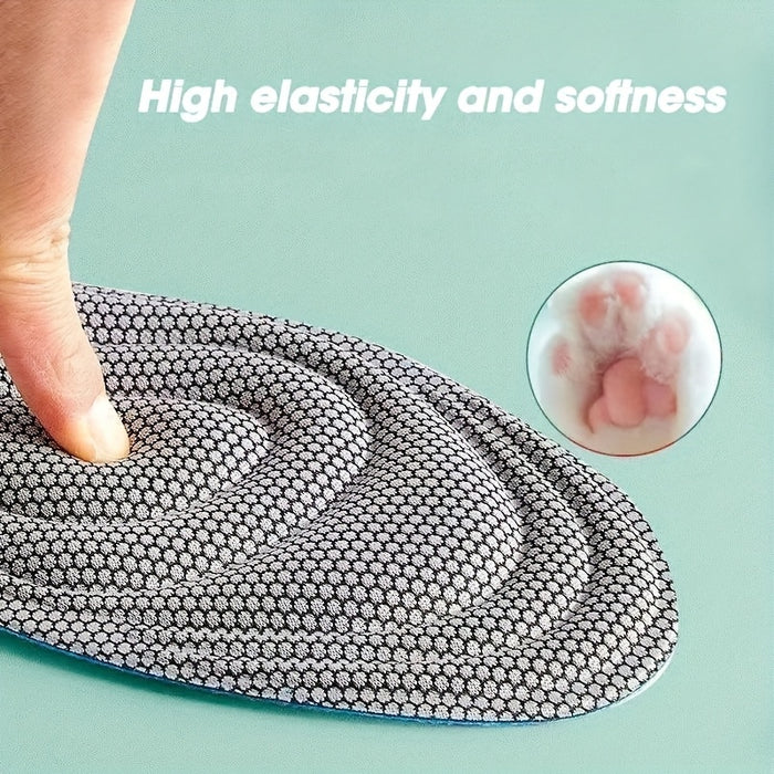 2 Pairs/4pcs Memory Foam Insoles Sport Shoes Running Pads Casual Insoles Breathable Cushion Pads Women Men Feet Insoles