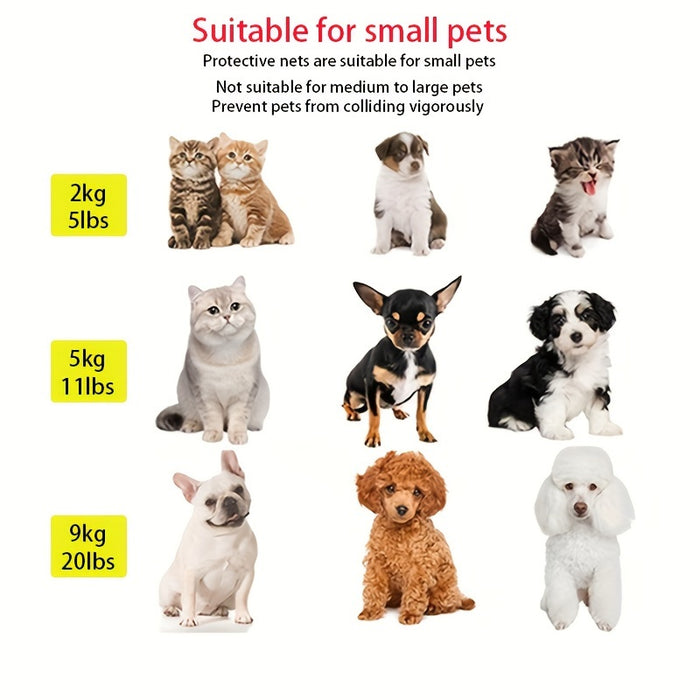 Secure Portable Pet Safety Gate For Doorways - Quick-Fold Mesh Fence For Small Dogs - Adjustable, Childproof, Durable Design For Hallways, Doorways, And Staircases Safety Christmas Gift