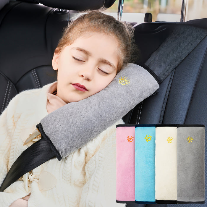 1pc Car Safety Shoulder Guard, Seat Belt Adjustment Retainer, Anti-Strangle Neck Seat Belt, Safety Seat Belt Pillow, Car Belt Plush Breathable Cushion Vehicle Shoulder Protection