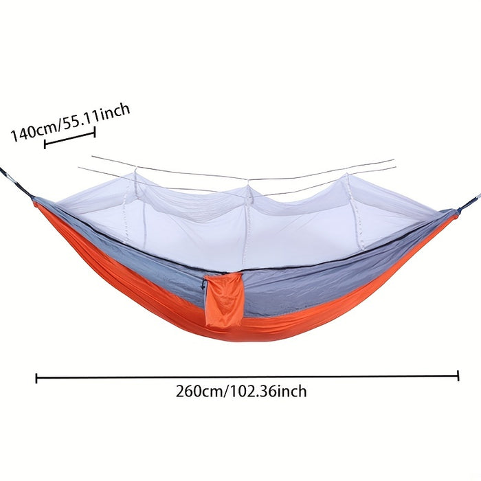 Anti-Rollover Double Hammock with Mosquito Net for Outdoor Camping and Home Use Christmas Gift