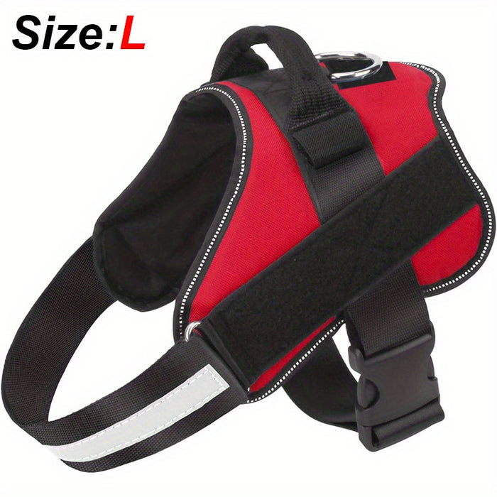Reflective No-Pull Dog Harness with Breathable Design and Handle for Control and Comfort