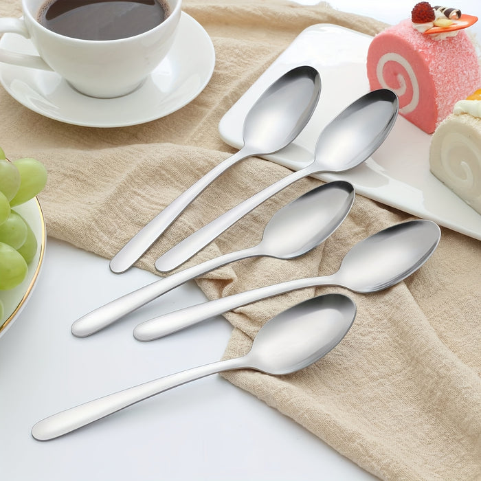 20pcs Food-Grade Stainless Steel Flatware Set, Silverware Set Includes Forks, Spoons And Knives, Utensils Set For Family/Party/Restaurant, Dishwasher Safe, Suitable For Holiday Gift-giving