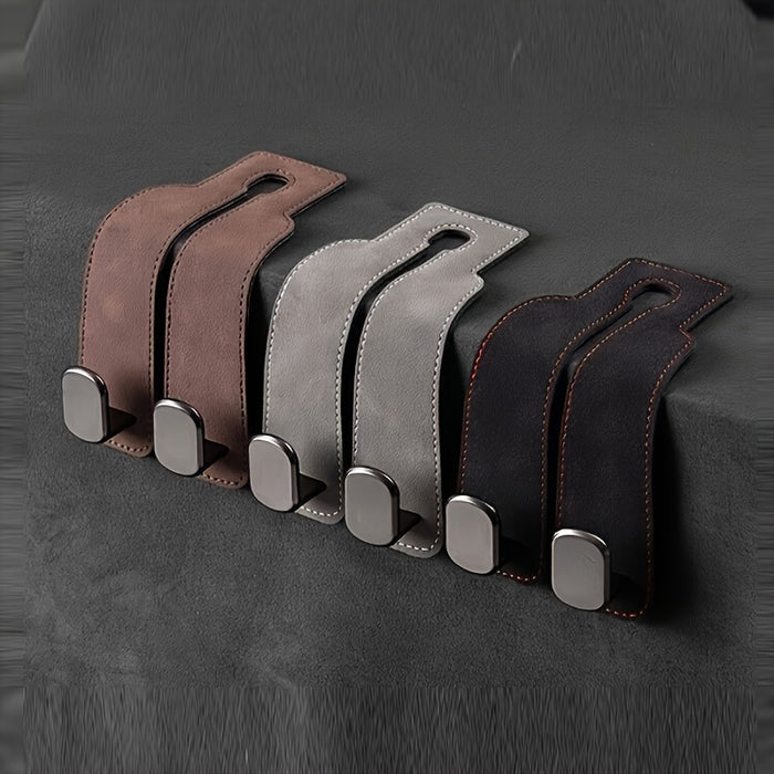 Car Seat Back Cover, Hidden Hook Design - Made of PU Material, Suitable for Various Models