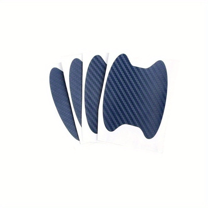 4 pcs 4 Pcs Universal Carbon Fiber Car Door Handle Protectors - Scratch Resistant Adhesive Film