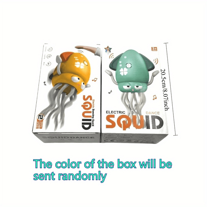 LED Light-Up Dancing Octopus Toy, Automatic Jumping Squid – Fun Indoor Entertainment Gift for Kids' Day, Christmas, Easter & Halloween Decorations, Classroom Rewards, Relaxing and Leisure Essential, USB Rechargeable with Li