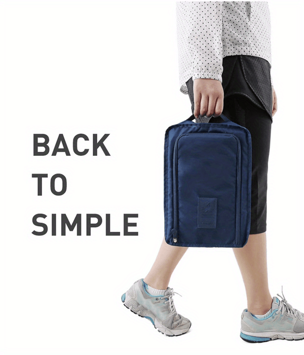 Portable Folding Travel Shoe Bag, Waterproof Beach Shoe Storage Bag for Men & Women, Multifunctional Compact Storage Solution