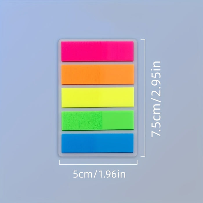 100pcs 100-Pack Portable Sticky Notes: Creative Index Markers & Note Stickers for Students, Index Cards, and Bookmarks