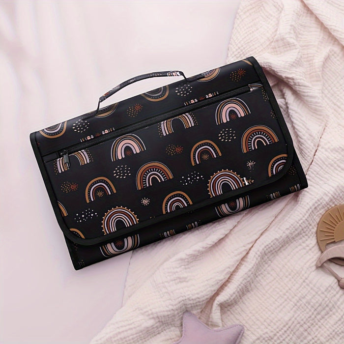 Portable Changing Pad For Baby Diaper Bag Or Changing Table Pad.One-Hand Diaper Change Pad. Waterproof Travel Changing Pad. BabyShower Gifts, Newborn Baby Essentials, Unisex Baby Stuff, ChristmasHalloween Thanksgiving Day Gif